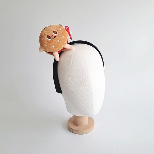 아이엠파티 동물 머리띠 놀이동산 놀이공원 인형 생일 파티 연말 운동회 단체 졸사, 귀여운 햄버거