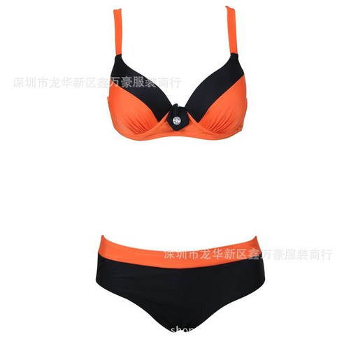 ANKRIC 바디프로필수영복 수영복 다색 비키니 사이즈 S-2XL 수영복 비키니 스트라이프 수집, 오렌지