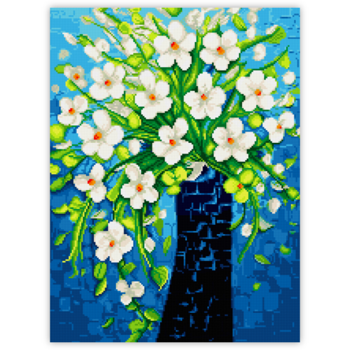 블링블링 캔버스 액자형 보석십자수 60 x 45 cm 해바라기 부엉이 금전수 DIY 세트 비즈 큐빅 중형, 1세트, CV-016 (순수향기)