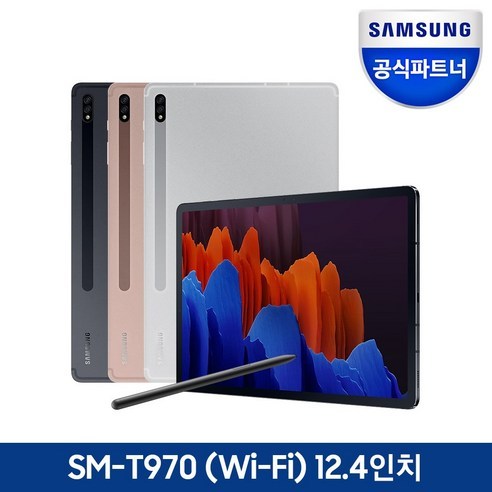 삼성 갤럭시탭S7 플러스 12.4 SM-T970 256G WIFI, 미스틱브론즈, SM-T970NZ