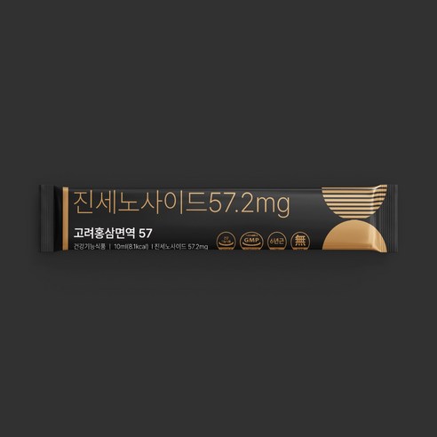 진세노사이드 57.2mg 고려홍삼면역 57 홍삼스틱, 100개, 10ml