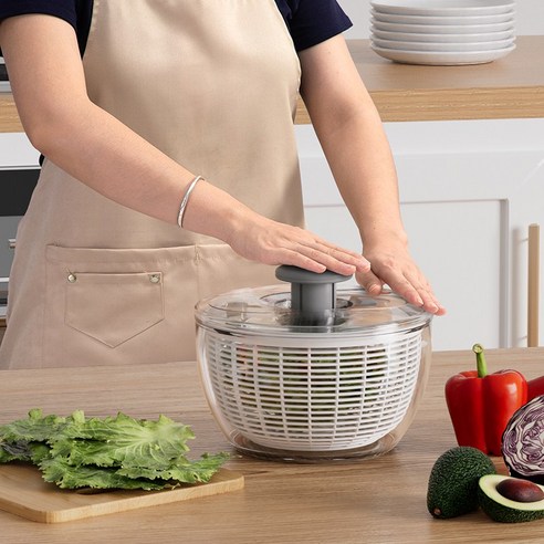 눅눅한 샐러드는 이제 안녕! 6L 대용량 샐러드 탈수기로 맛과 건강을 한 번에! 야채탈수기