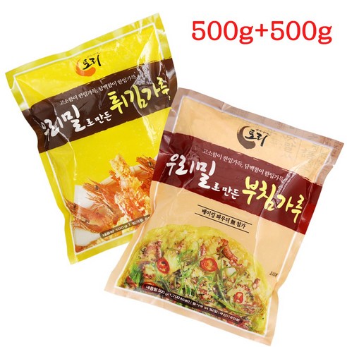 토리 우리밀 부침가루 튀김가루 세트, 1개, 1kg 통감자를갈아넣은바삭부침가루