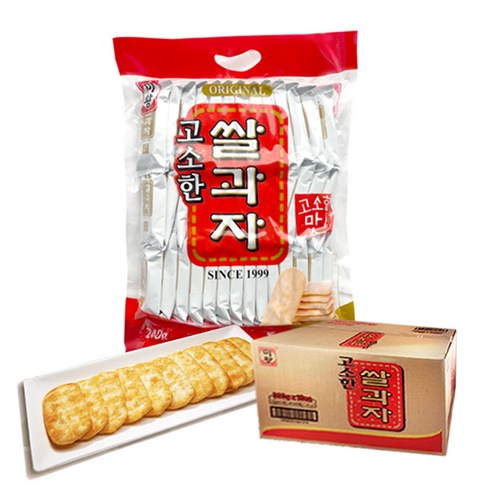 미왕 고소한 쌀과자 240g (1박스-12개), 12개