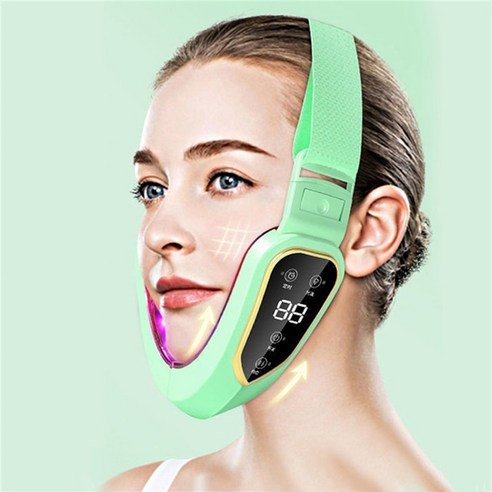 갈바닉 마사지기 페이셜 진동 고주파 뉴스킨 케어 피부 미용 페이셜 리프팅 장치 231, 연한 초록색