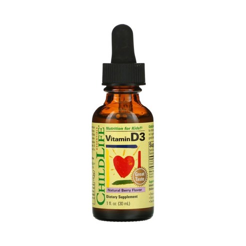 차일드라이프 어린이 비타민 D3 내추럴 베리 맛, 30ml, 1개