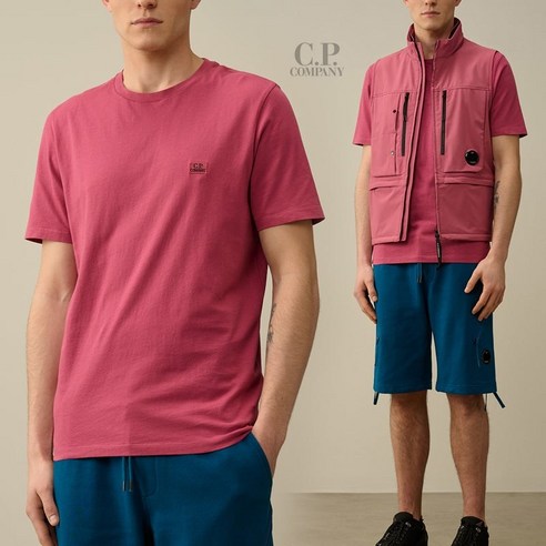CP컴퍼니 30-1 JERSEY 스몰 로고 크루넥 반팔 레귤러핏 577