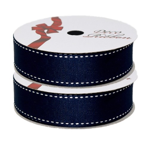 금비 골직스티치 리본(15mm*45m) 2P, #30 곤색 2P