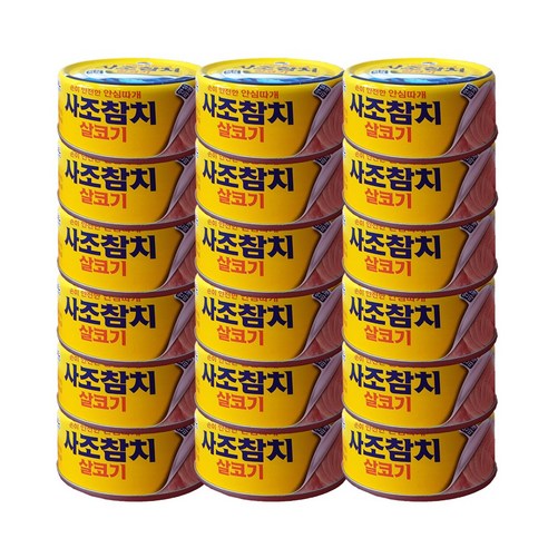 사조참치 살코기 100g 18개, 1세트