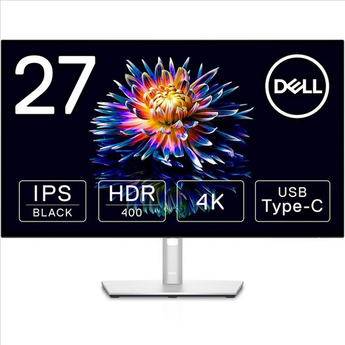 [Amazon.co.jp 한정]Dell U2723QX 27인치 4K 허브 모니터(3년간 무휘점 교환 보증IPS Black 비광택USB Type-C DP HDMIVESA DisplayHDR™ 400Rec.709 100% 프레임리스높이 조정회전)