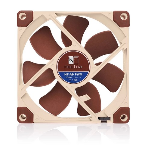 Noctua NF-A9 92mm CPU 쿨러 컴퓨터 케이스 팬 5V/12V 3PIN/4PIN PWM 조용한, [04] 5V 3PIN, [01] 없음 RGB, [01] 기타