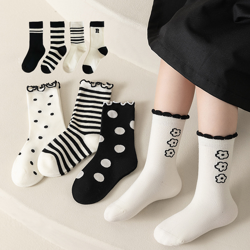 와이비비 여아 양말 8족 세트: 디자인, 편안함, 가성비 모두 갖춘 최고의 선택!