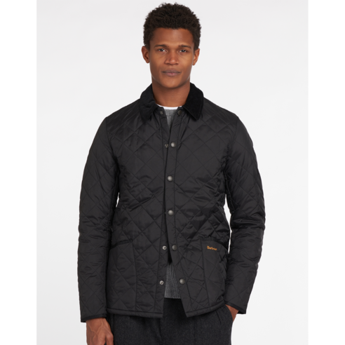 [Barbour] 남성 블랙 Heritage Liddesdale 퀼팅 자켓 (URJA3F119BK)