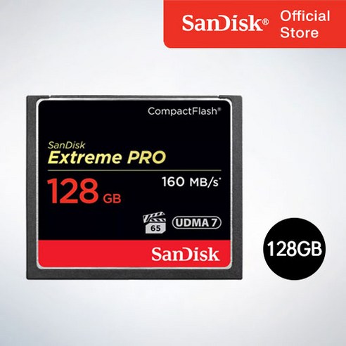 샌디스크 Extreme Pro 익스트림프로 CF카드 CFXPS 128GB, 128기가