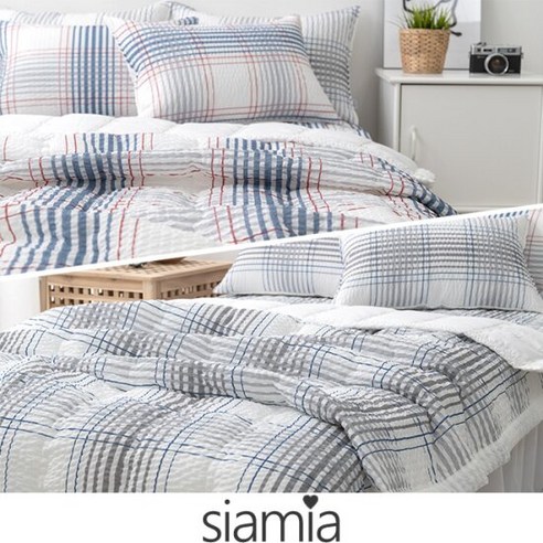 여름밤의 꿈결, 시어서커 아사면 이불로 완성하는 쾌적한 휴식 포렌이불