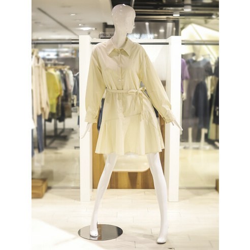 [AK PLAZA] [지컷] NEW 나일론 코튼 셔츠 원피스 7212337101