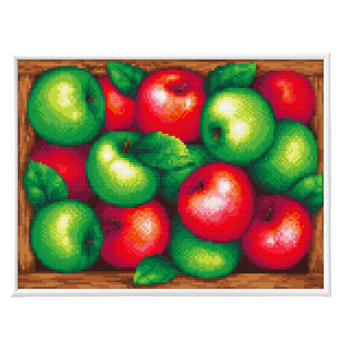 블링블링 보석십자수 슬림액자패키지 (AB+원형) 30x40cm, 1세트, BL3040-020 (재물사과)