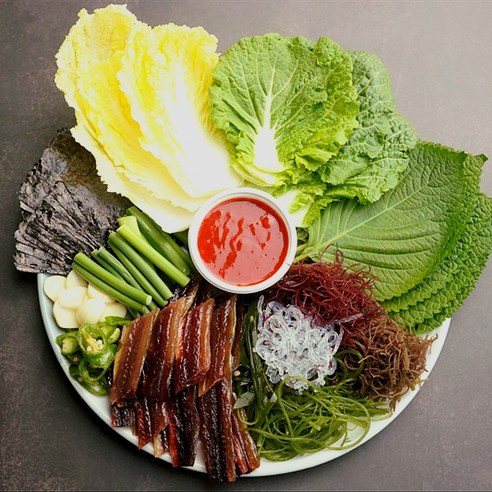 포항 구룡포 과메기 야채세트  최고봉과메기 포항 구룡포 햇과메기 야채세트, 1세트, [4-5인용] 손질과메기 40쪽 +야채해초쌈