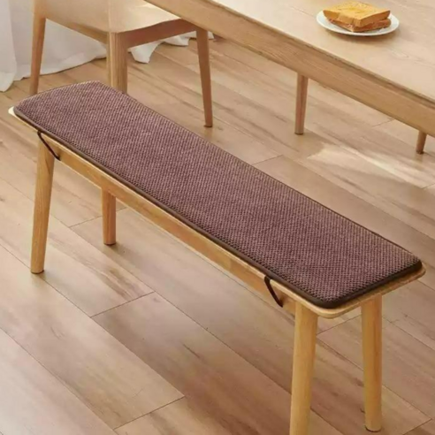 벤치 의자 방석 쿠션 커버, 다크브라운