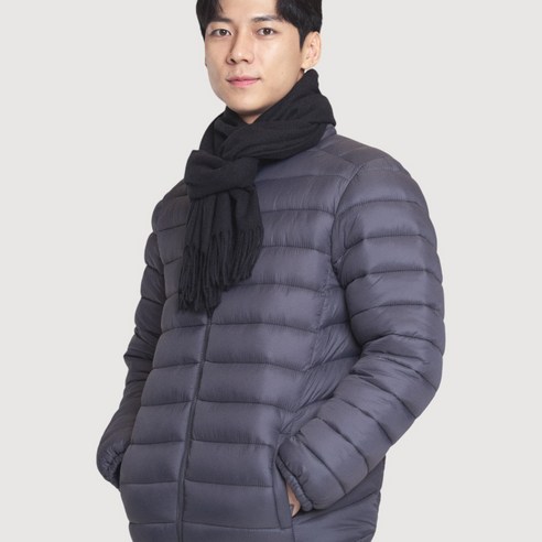 오지핏 엠보싱 빵빵한 경량 패딩 자켓 - 스타일과 보온을 한 번에!