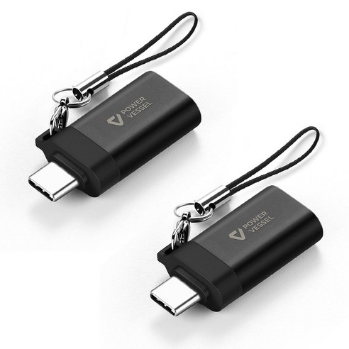 펀디안 파워베슬 타입 C to USB3.0 OTG 젠더 메탈 스트랩 블랙, 4개