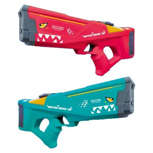 +불량제로 테스트후 발송+ KC 인증 워터워즈 몬스터 전동 물총 대용량 워터건 충전식 워터밤 축제 물놀이 멀리가는, 그린