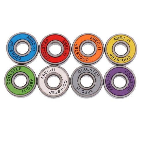 16Pcs 22mm ABEC 11 고속 내마모성 롱 보드 스케이트 스쿠터 인라인 베어링 교체 혼합 색상 세트, 02 8pcs Best Top5