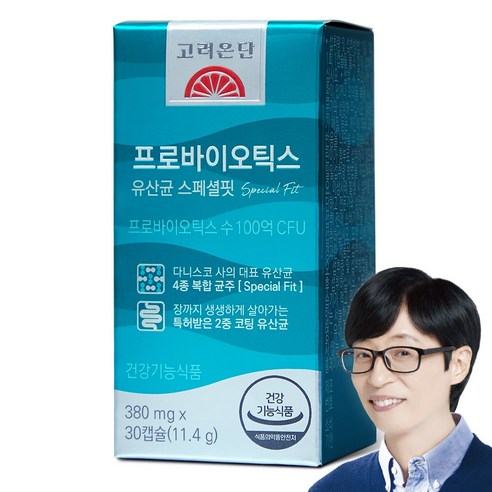 고려은단 프로바이오틱스 스페셜핏 100억 유산균 11.4g, 30정, 1개