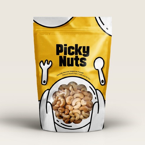 피키너츠 볶음캐슈넛 구운캐슈넛 지퍼형, 1kg, 1개