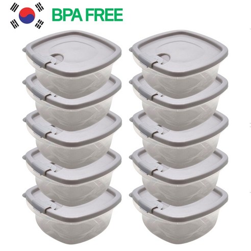 고슬고슬 전자렌지 냉동밥용기 350ml, 10개