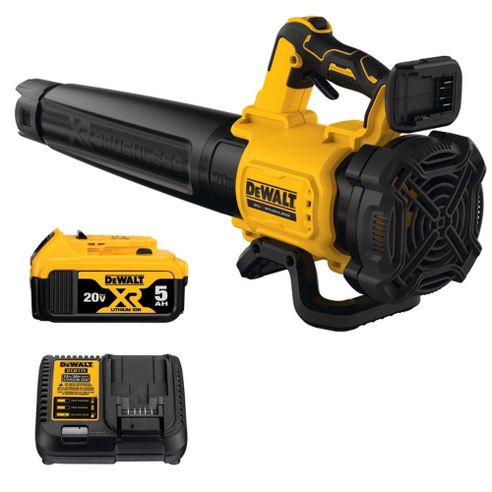 미국 디월트 20V 무선 충전 브러시리스 450CFM 송풍기 5Ah배터리 충전기 세트 DCBL722P1, 1개