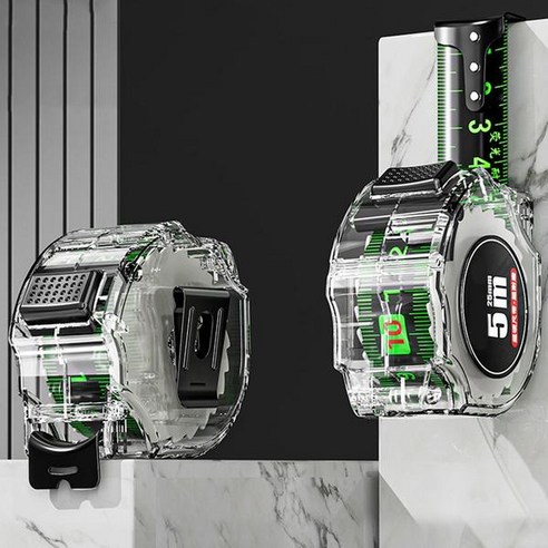 측정 미터법 부동액비중계 줄자 정밀도 및 내구성 정확하고 명확한 두꺼운 경화 5 미터 7/10 미터, black, 7.5mx25mm, 1개