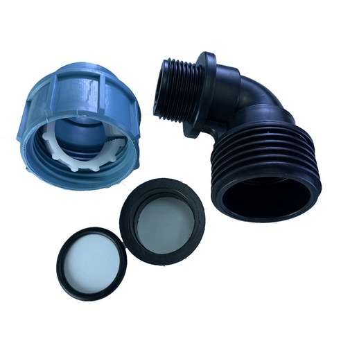 Ursmart PE 파이프 배관 피팅 부품, PVC, 90도 남성 32mm