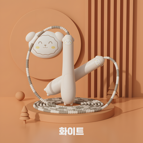 이글웨이 소프트 구슬 줄넘기 아동용, 1개, 화이트