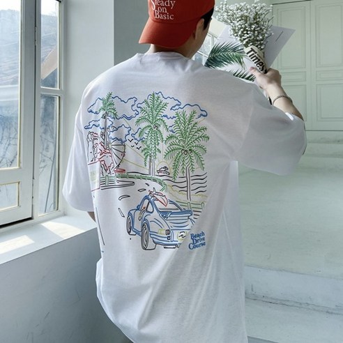 뉴에라반팔티  28종 남자 반팔티 오버핏 프린팅 여름 티셔츠
