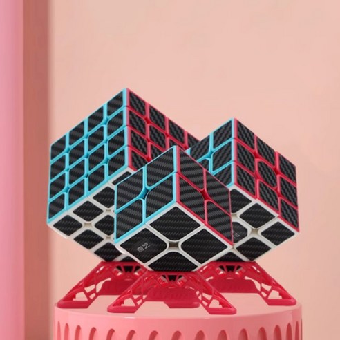루빅스 큐브 3×3와 2×2 세트, 탄소섬유 소재 + 베이스 포함된 간큐브 간즈큐브 컬렉션 루빅스 큐브 3×3와 2×2 세트, 탄소섬유 소재 + 베이스 포함된 간큐브 간즈큐브 컬렉션