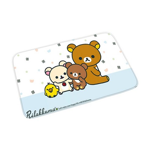 환영 입구 비-슬립 개 고양이 카펫 주방 매트 현대 만화 Rilakkuma 층 매트 홈 장식 복도 발코니 문 매트, 40센치메터x60센치메터, New000512