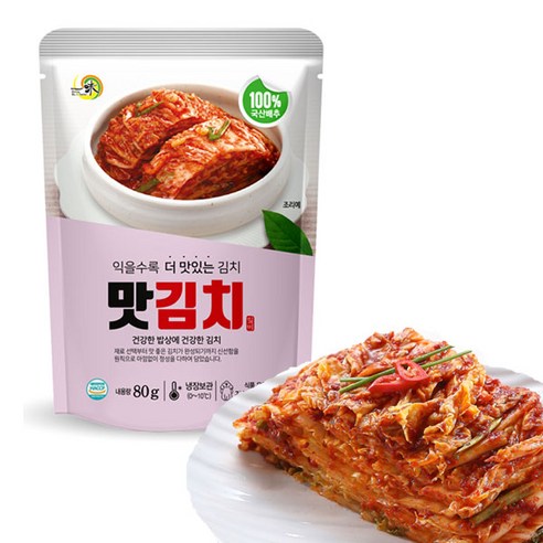 [일미] 맛김치&볶음김치 7일세트, 맛김치 80(10봉)+볶음100(10)
