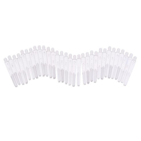 30Pcs 35mm 2BA 스레드 플라스틱 다트 줄기 샤프트 소프트 팁 다트, 무색