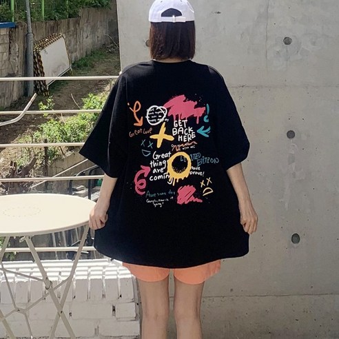 애플망고옷장 반팔 빅사이즈 마이박스티셔츠 여름 오버핏 캐주얼 빅티