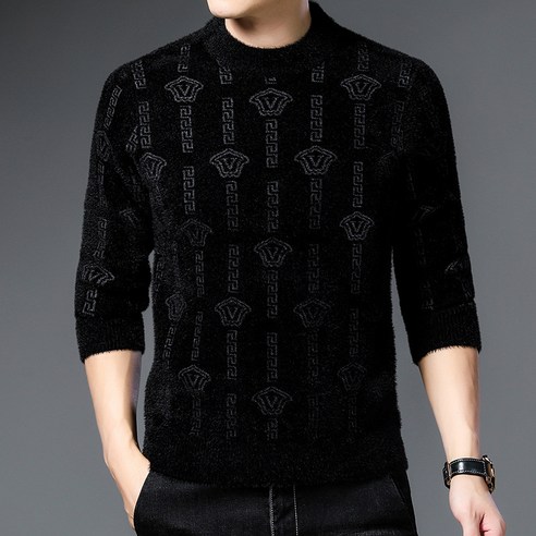 벨벳 가을 겨울 스웨터 청소년 라운드 넥 캐주얼 기본 스웨터 긴 소매 유행 한국어 스타일