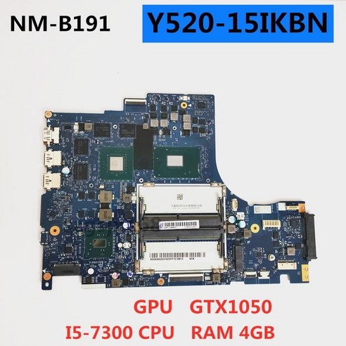 dy512 nm-b191 마더보드 lenovo legion y520-15ikbn 노트북 마더보드 i5-7300hq gtx1050그래픽 카드 ram4g fru:5b20n00219