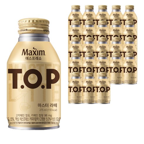 맥심 티오피 마스터 라떼, 275ml, 24개