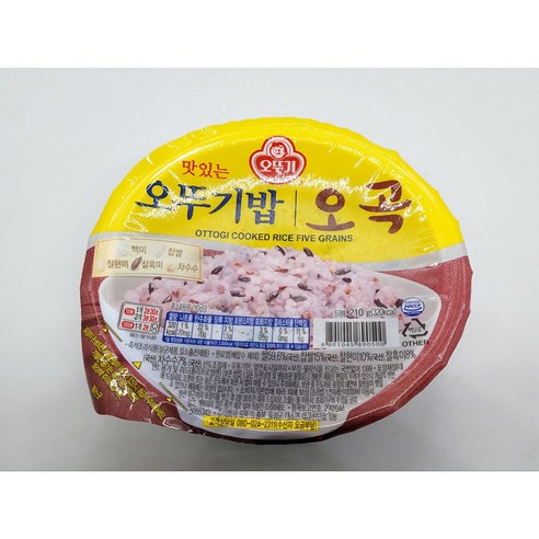 맛있는 오뚜기밥 오곡, 210g, 24개