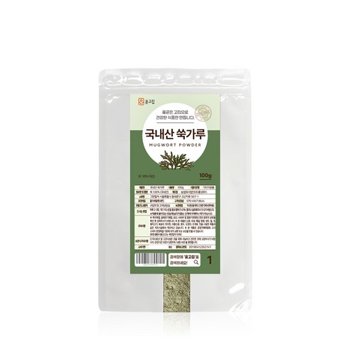 윤고집 국내산 쑥가루 100%, 100g, 1개