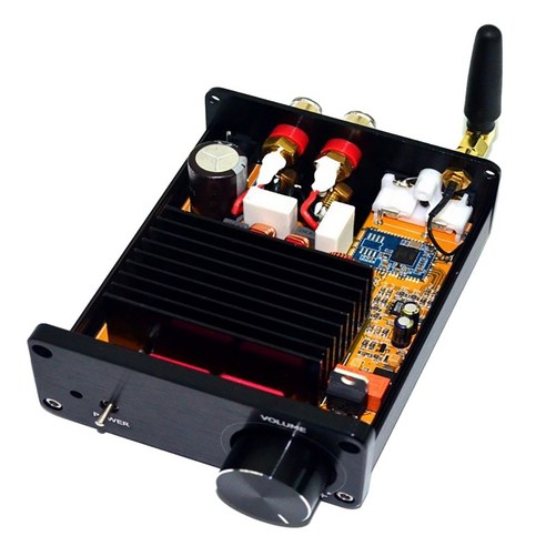 Xzante CSR8675 오디오 증폭기 100W+100W 고출력 미니 TDA7498 2.0 블루투스 5.0 디지털 전력, 1개, 검은 색, 단일