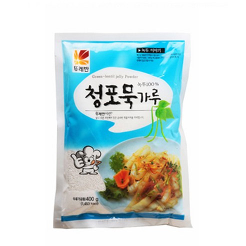 [뚜레반] 청포묵가루 400g, 15개
