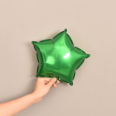 파티복닷컴 모양풍선 10개입, 17.별 그린 25.4cm