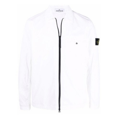 [스톤아일랜드] [명품]스톤 22SS 와펜 포켓 셔츠 자켓 화이트 761512619 V00
