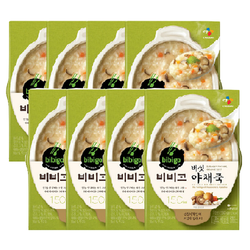 비비고 백설 버섯야채죽 280g 기타즉석식품, 8개